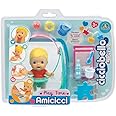 Cicciobello CC000100 Amicci Play Time Cute Baby Blonde with Colorful Diapers Mini Figure with Accessories, Multicoloured