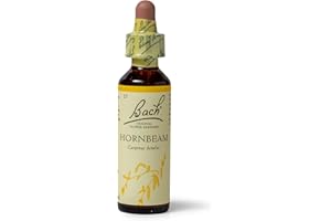 BACH FLOWER REMEDIES Bach Original Flower Remedies (Hornbeam) Know Your Own Mind, Seize The Moment, Emotional Wellness, Natural Flower Essence, 20ml