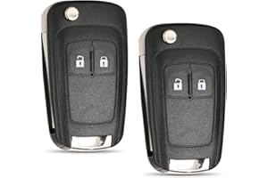 SLshiBo custodie per Chiavi Auto con Telecomando a 2 Pulsanti, Tipo Coltello, Custodia Pieghevole per Chiavi per Vauxhall Insignia Astra Meriva Zafira Movano Mokka Adam e Chevrolet Aveo Matiz Cruze