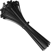 Kit 200 Fascette Elettricista Riutilizzabili In Nylon Nero – Resistenti A UV E Intemperie, Autobloccanti Senza Attrezzi, Per Auto, Fai Da Te E Officina