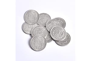 Doowops Steel Morgan Dollar (3.8cm Dia) 10pcs/Lot - Trick,Coin,Magic Tricks,Props,Accessories Magic,Appearing/Disappearing,Illusion