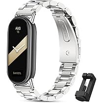 Cinturino In Acciaio Per Mi Band 6/5/4/3 - Bracciale Metallico Regolabile, Unisex - Foto 5