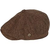 MERCAN TOPTAN David Beckham Model BalıkSırtı Peaky Blinders Kasket Şapka (Camel, Standart)