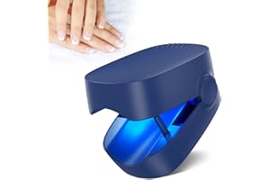 Dispositivo Tratamiento Hongos Uñas, HOTERB Dispositivo de Limpieza y Tratamiento de Hongos en Uñas, 7 Minutos al Día, Portátil Recargable Uso Doméstico para Uñas y Pies - Azul