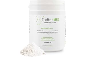 ‎ZEOBENTMED ZeoBent MED Detox-Pulver 400g, Zeolith-Bentonit, Medizinprodukt, Apothekenqualität, Vergleichssieger, Darmreinigung, Entgiftung von Schwermetallen, Entgiftungskur, Vulkanmineralien, Heilerde