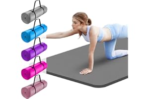 FK Sports Yoga Mat 20mm Extra Thick Exercise Mat Gym Workout Fitness Pilates Non Slip Yoga Mat, Comfortable Training & Workout Floor Mat for Home or Outdoor & Gym.