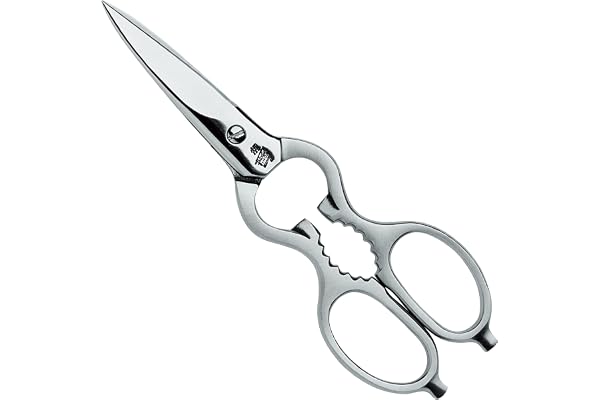 ZWILLING Ciseaux à Usages Multiples, Longueur Totale: 20 cm, Lames: 9 cm, Acier Inoxydable, Manche Synthétique, Argent, série Twin L