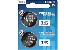 Renata CR2032 Batteries - 3V Lithium Coin Cell 2032 Battery (2 Count)