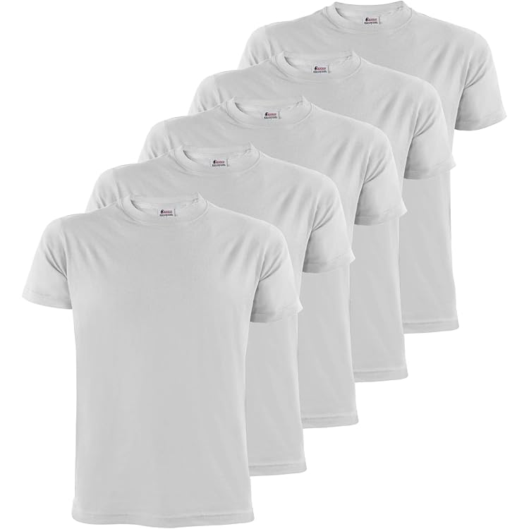 Hioutdoor Sportshirt heren 3 uur 5-pack fitness shirt korte mouwen ademend sneldrogend bodybuilding shirt, zwart/grijs/donkerblauw, M