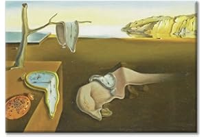 LABORATORIO 102 Quadro su Tela Salvador Dalì La Persistenza della Memoria 1931 Surrealismo - Stampa Artistica da Parete con Telaio Classic 2 cm Legno Abete - Quadro Moderno Pronto da Appendere (30x40 cm)