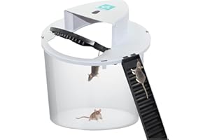 Piege à souris et rat ecologique - réutilisable- non letal - efficace et intelligente - en plastique ave gant réutilisable et 2 paquets d'appat inclus - basculant - usage exterieur et interieur