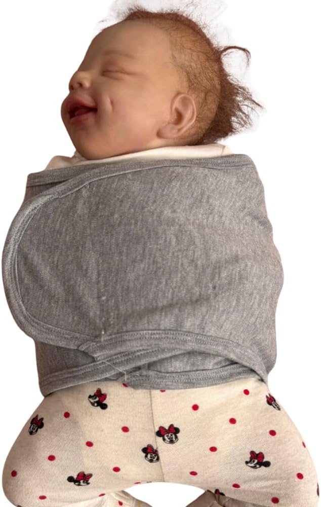 Bebek Kundak Kemer Ayarlanabilir Ergonomik Yenidoğan Yarım Kundak (Gri)