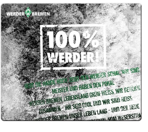 Speedlink Silk Mauspad Fan Edition SVW - Werder Bremen