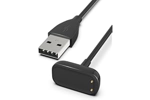 Bicmice 1M ladekabel Kompatibel mit Fitbit charge 5/Luxe/Luxe Special Edition Aktivitäts-Tracker Ladegerät,Magnetisches USB Ladestation Kabel für Fitbit charge 5/Luxe Fitness Tracker