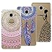 Produktbild Yokata [3 Packs] Samsung Galaxy A5 2016 Hülle Transparent Weiche Silikon Handytasche Handyhülle Schutzhülle TPU Handy Tasche Schale Etui Weich Silicone Bumper Ultra Dünn Slim Durchsichtig Premium Kratzfest Kreative Motiv Muster Clear Backcover Schutz für Galaxy A5 2016 (5,2 Zoll) Case Cover - Mandala + Feder + Mädchen und Schmetterling
