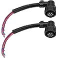 eMagTech 2Pcs 7 Pin Rear Tail Light Harness Replacement 965570 828905-1 Compatible with Relay Compatible with Fiat Ducato 20cm