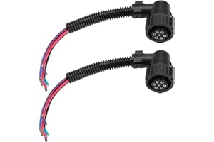 eMagTech 2 Stück 7-poliger Rücklicht-Kabelbaum Ersatz 965570 828905-1 kompatibel mit Relais, kompatibel mit Fiat Ducato 20 cm