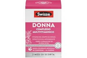 SWISSE Ultivit- Multivitaminico Donna con Vitamina D C A e Zinco per Supporto al Sistema Immunitario Adulti, Integratori con Magnesio e Biotina per Metabolismo Energetico, Made in Italy, 60 Compresse