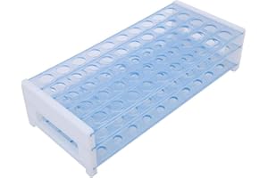 GAEIRT Reagenzglasgestell, 50 Löcher Laborteströhrchenhalter Styroporrohrhalter für 16 mm Reagenzgläser Abnehmbares 3-Lagen-Zubehör für Experiment ​für Labor