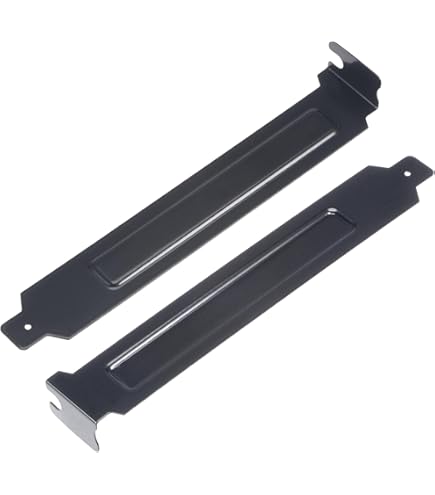 5 stks Zwart PCI Slot Cover Stof Filter Blanking Plaat Hard Staal Met Schroef