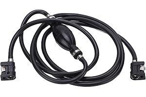 POENVFPO Hand Pump Fuel Hose, Outboard Boat Engine Petrol Tank Connectors Kit for Offshore Aircraft Supporting Tubing