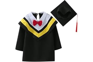BTLANKOU Graduation Cap and Gown Set for Kids,Children's Graduation Bachelor Gown Cap Set with 2023 Tassel matching cap Comfortable Graduation Gown Tassel Set Stylish Graduation Outfit 2 PCS