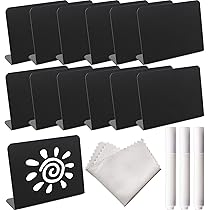 Lavagnette Cancellabili 30 Pezzi - Segnaposto Per Tavoli Ristorante, Matrimoni, Buffet, 10x7 Cm - Foto 7