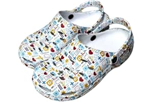 ZOCODIP Zoccoli Sanitari Donna Sabot Scarpe Ciabatto da Lavoro Infermiere Professionali Ospedale Cucina Clogs in Gomma con Design Ospedale Personalizzato Cubicatura