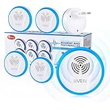 bubbacare Antizanzare Ultrasuoni, Taiso 6 Pack Repellente ad Ultrasuoni Elettromagnetico per Topi Elettrico Repellente Intern