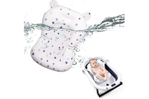 Aolso Newborn Baby Bath Seat Support and Pad - Non Slip Bathtub Net, Adjustable Cushion for 0-3 Years