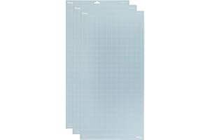 Cricut LightGrip Cutting Mats 12in x 24in, Reusable Cutting Mats for Crafts with Protective Film, Use with Printer Paper, Vellum, Light Cardstock & More for Cricut Explore & Maker (3 Count), Blue