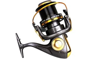 HiXB Carrete Giratorio De Pesca Carrete Giratorio 12 + 1 BB 8000 9000 10000 11000 FáCil De Plegar FáCil Y Resistente Asequible Fundamentos De Viaje