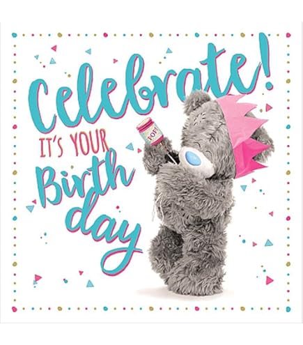 Me To You Bear Yay ALV93037 Carte D'anniversaire 3D Pour Anniversaire 15 X 15 Cm