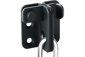 Sayayo Chiavistello Catenaccio Porta in Legno, Serratura Porta Nero, Piccolo Chiusura Della Porta Acciaio Inossidabile