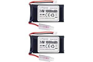 ZYGY 2PZ PH2.0 Spina 7,4V 1000mAh Batteria Al Litio per SCX24 RC Camion Scala 1:24 SCX24 RC Arrampicata Elettrica Auto Batteria Ricambio