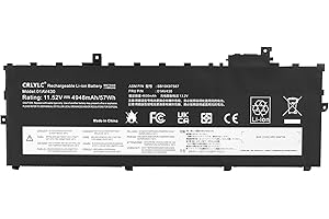 CRLYLC 57Wh 01AV429 01AV430 Laptop Akku für Lenovo ThinkPad X1 Carbon 2017 2018 5th Gen 6th Gen G5 G6 20HR 20KG 20KH 01AV431 01AV494 20HR0021GE 20KGS03900 20KH006MGE SB10K97586 SB10K97588 SB10K97587
