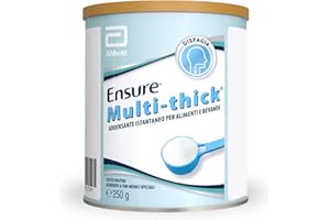 Abbott Nutrition Ensure Multi-Thick, Addensante Alimentare Istantaneo per Cibi e Bevande, Gusto Neutro, Formato 250 g