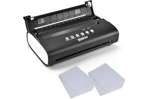 Bestauty Transferencia para Tatuajes Impresora Stencil Tattoo Set Máquina de Stencil Térmico con 20 Hojas de Transferencia para Tatuajes, Máquina de Tatuajes Negro