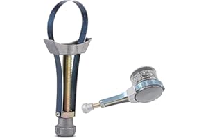 AIMISITE Oil Filter Removal Strap Wrench, Adjustable Oil Filter Removal Tool Oil Filter Wrench Oil Filter Removal Tool for Oil, Car, Truck, 60mm to 120mm HNH