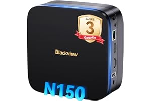 ‎BLACKVIEW Blackview MP60 N150 MINI PC 2025 New Intel Twin Lake N150 (Beats N97/N95, bis zu 3.60 GHz), 16GB RAM 512GB M.2 SSD Mini Computer, 4K UHD Dual HDMI, Win11 Pro,5G WiFi, Mini Desktop PC für Büro/Home