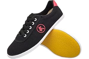 ForceRoute Tai Chi Wu Shu Kung Fu Scarpe,Scarpe da Taekwondo Sport Boxe,Scarpe da Ginnastica per Arti Marziali,Scarpe da Karate,Tela,Unisex,Uomo Donna,Traspirante,per Wing Chun Meditazione