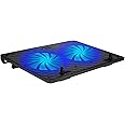 Zebronics, ZEB-NC3300 USB Powered Laptop Cooling Pad with Dual Fan, Dual USB Port and Blue LED Lights