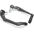 Handlebar Brake Clutch Lever Hand Guard Protector, Motorcycle Handlebar Protector 7/8Inch 22mm Universal Motorcycle Brake Protector Aluminum Alloy (Black)