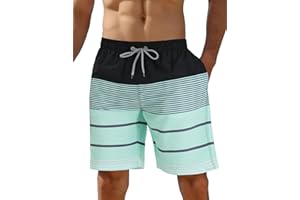 iCKER Herren Shorts Badehose Badeshorts Strand Shorts Beach Shorts Board Shorts Schnelltrocknend für Sommer