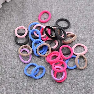Girls Hair Accessories Elastic Hairband Headwear Rubber Elasticity Holders Hair Rings Colorful 10/20/24/30/40/50/100Pcs: Colorful, 24Pcs, Multicolour