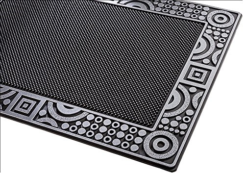 PUR|DuraClean Design Fussmatte für Innen und Aussen in graphit anthrazit metallic ca. 78 x 56 cm - 3
