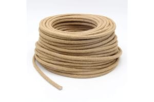 GreenSun LED Lighting - Cable de tela para lámpara led de 5 m, revestido de tela, 2 hilos, 0,75 mm², cable eléctrico para bricolaje, accesorios industriales de iluminación