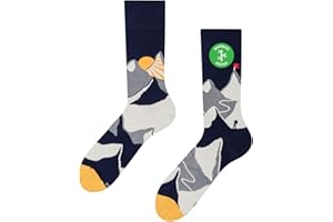 Dedoles Calzini Unisex Donna Uomo & Bambini Calze Cotone con tanti Design divertenti Calcio Bicicletta Piante Cavalli Regalo sinistra destra diversi