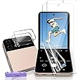 AnnhanT Vetro Temperato per Samsung Galaxy Z Flip 4, Pellicola Protettiva x2 + Samsung Galaxy Z Flip 4 Fotocamera Pellicola P