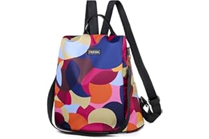 Fmeida Mochila Antirrobo Mujer, Bolso Mochila Casual Impermeable y Ligera para el Día a Día, Trabajo y Viajes Cortos